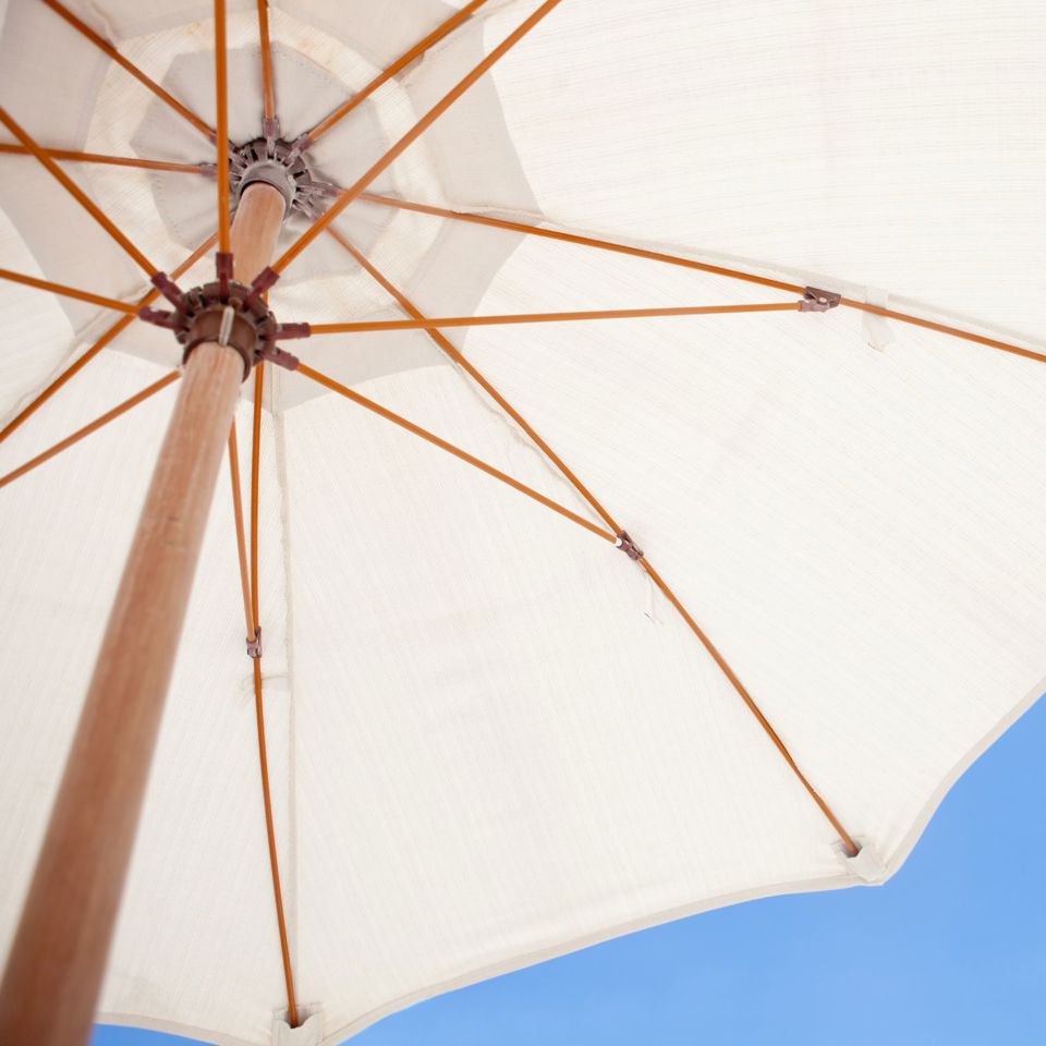 White parasol