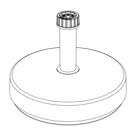 White label parasol base